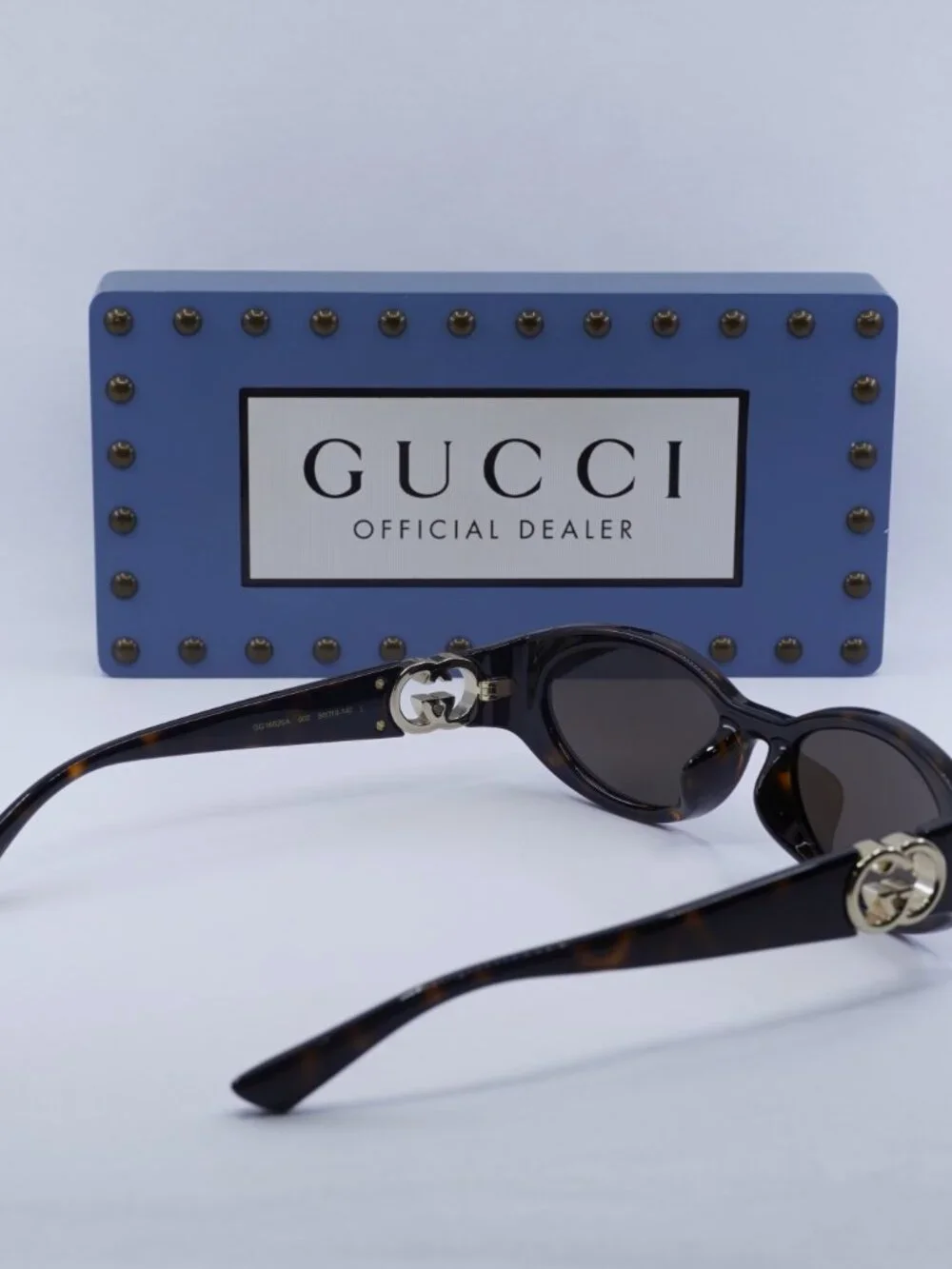 Gucci GG1662SA 002 Oval Sunglasses - Havana\Brown